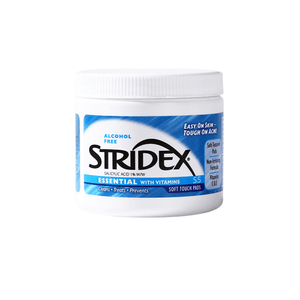 【中国直邮】 Stridex 水杨酸棉片 刷去闭口 祛痘 祛痘印 粉刺黑头 清洁毛孔 1%水杨酸 蓝罐 进阶型 适合油痘性肌肤 55片/瓶【程十安同款推荐】