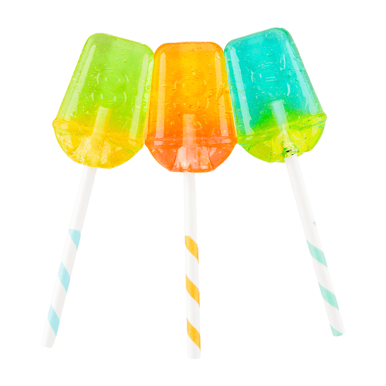 Rainbow Candy Special Stir Bar Lollipop, Assorted Fruit Flavor, New Product 1.90 oz 3