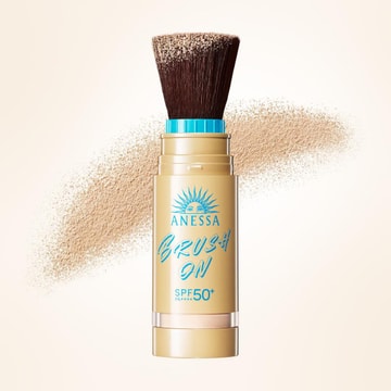 ANESSA Perfect UV Brush-On Powder, SPF50+ / PA++++, 12H Oil Control & Sweat-Proof, Feather-Light Matte Finish