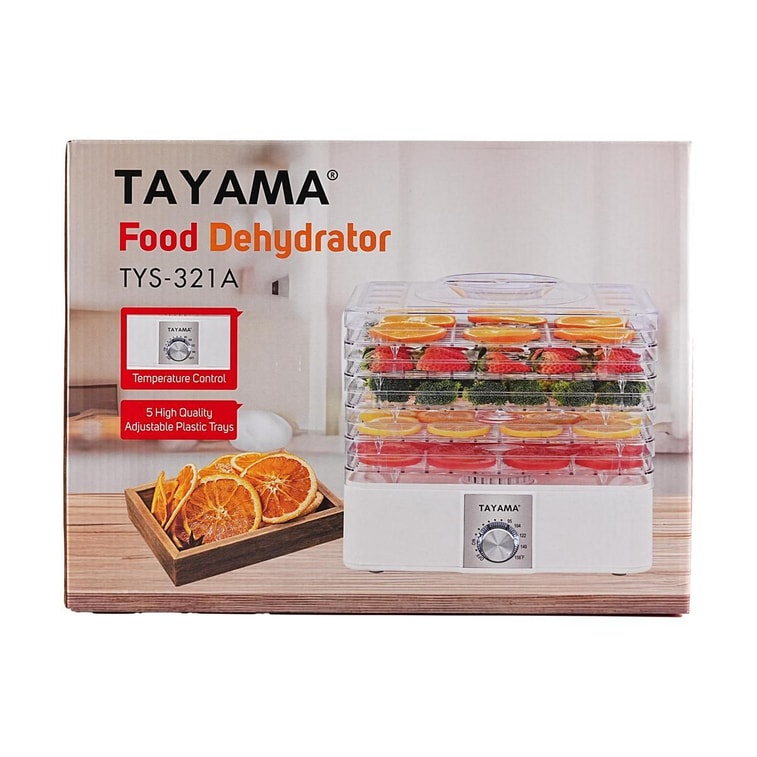 TAYAMA 5-Stackable Clear Trays Food Dehydrator 9