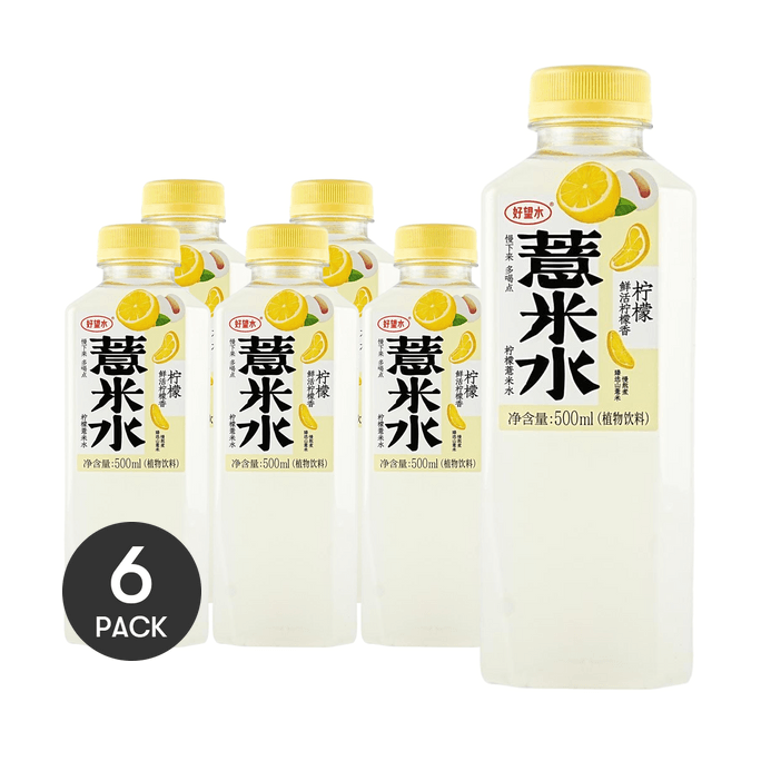 Lemon Barley Drink,0 Sugar 0 Fat Low Calories,  16.91 fl oz *6【6 Packs】