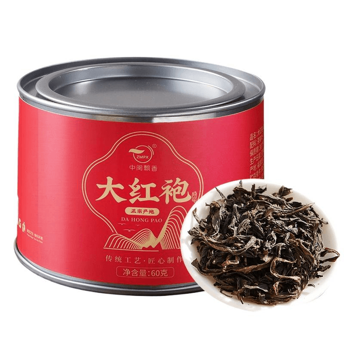 【中國直郵】武夷山大紅袍茶葉2024新茶肉桂濃香型烏龍茶正岩茶散裝小包裝60g*1罐