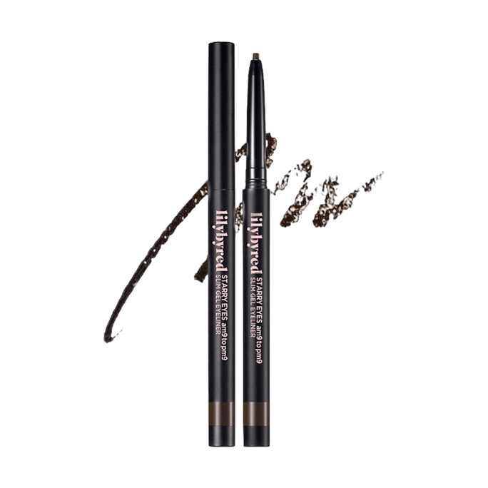 스타리 아이즈 am9 to pm9 슬림 젤 아이라이너, #01 매트 블랙