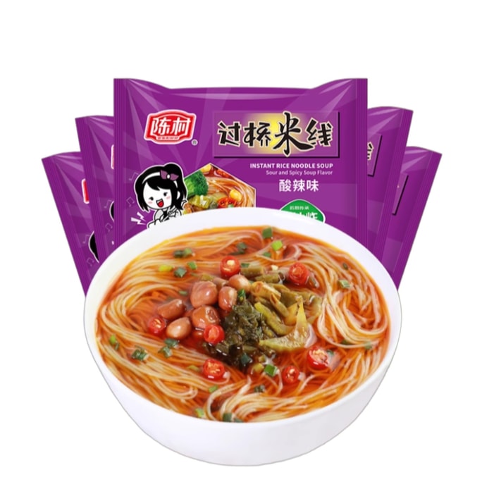 Instant Rice Noodles Sour Spicy 100g×5 Packs