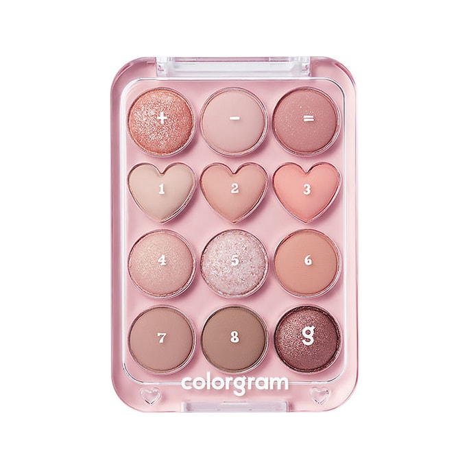 Colorgram's Peach+Coral Pin Point Eyeshadow Palette 9.9g