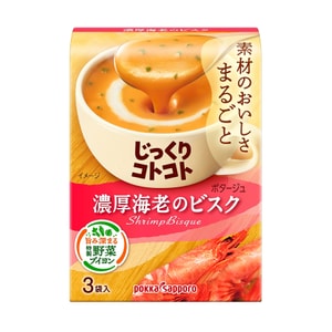 【日本直邮】POKKA SAPPORO 番茄鲜虾汤速溶汤 3包入