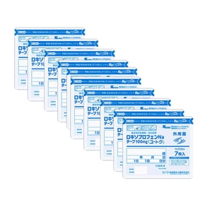 일본 직송: 히사미츠 제약 록소프로펜 나트륨 진통 및 항염 플라스터(100mg)(7팩 x 10) [가성비 팩]