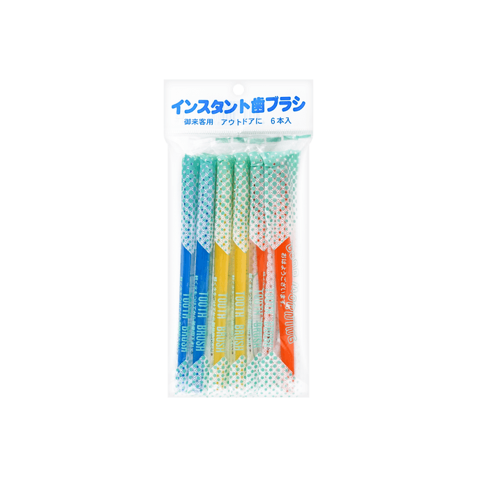 日本SANADA 迷你牙刷套组 6枚入 可旅行用