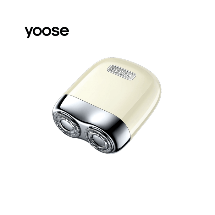【中国直邮】Yoose 有色 MINI 2.0 新款迷你便携电动 全合金剃须刀 亚麻白色 1个装【王一博同款】