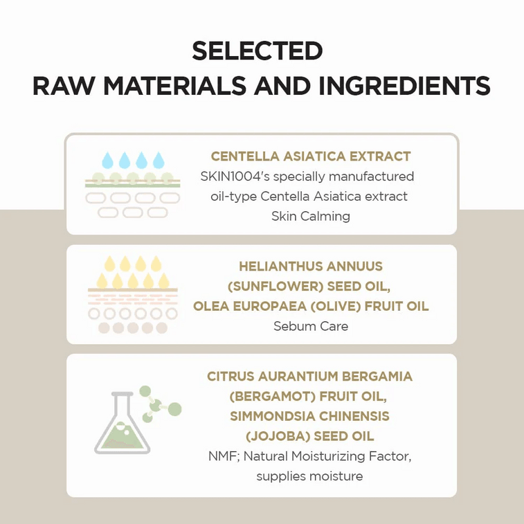 SKIN1004 센텔라 아시아티카 라이트웨이트 클렌징 오일 (마다가스카르) 200ml (한국) 이 클렌징 오일은 빠르게 유화되며, 순하고 자극이 없으며 피부를 건조하게 하지 않습니다. 4