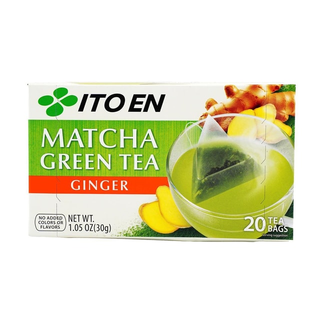 日本ITOEN伊藤园 抹茶绿茶茶包 生姜味 20包 30g