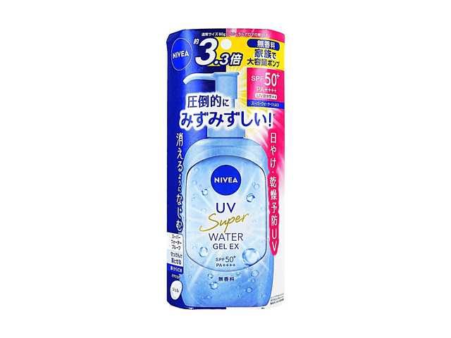 NIVEA NIVEA UV Super Water Gel EX, SPF50+ PA++++ 270g, Lightweight