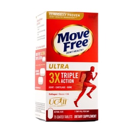 Schiff Move Free Ultra Triple Action Joint Supplement, Collagen + Boron + HA, 75ct