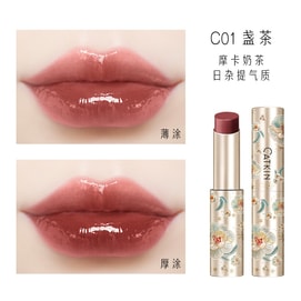 [중국 직배송] 캣킨 워터 글로스 미러 립글로스 [C01 티] 보습 및 영양 공급 립밤, 간편한 사용, 거울처럼 반짝이는 마무리, 자연스러운 립스틱 효과, 피부톤 개선