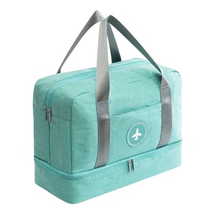 [중국발 다이렉트 메일] TIMESWOOD 단거리 휴대용 수하물가방 블루/피스 건습 분리 대용량 보관