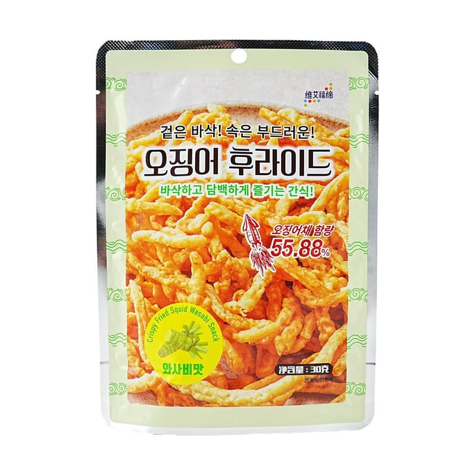 维艾福缔 油炸鱿鱼丝 芥末味 30g