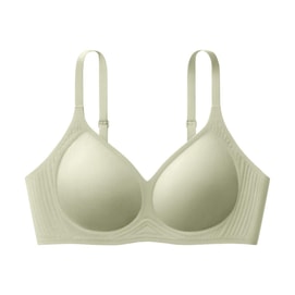 Soft Support Micro Push-up Back Hook Bras Underwear Aloe M