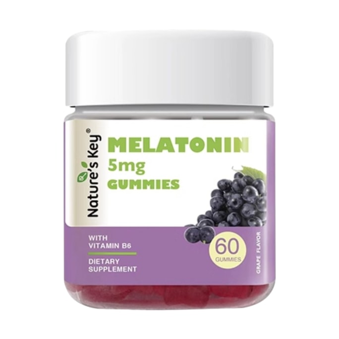 Melatonin Gummies Sleep Support Grape Flavor 60Count