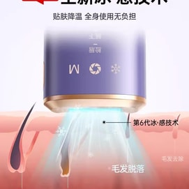 Ice Spot Epilator Medical Intense Pulsed Light Therapy Apparatus Home Advanced Epilator Gorgeous Purple