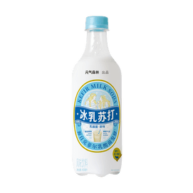 Iced Milk Flavored Soda, Lactic Acid Bacteria Flavored Carbonated Beverage,15.2 fl oz【0 Fat Low Calories】