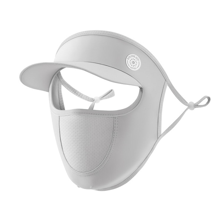 Sun Protection Mask With Brim UV Protection Ice Material Gray - Yamibuy.com