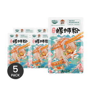【Value Pack】Limited Edition Luo Si Fen Snail Rice Noodles - Spicy & Sour, 5 Packs* 14.1oz