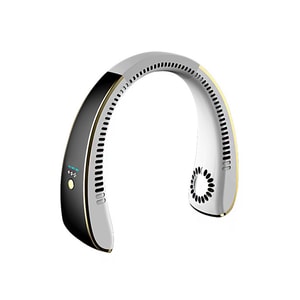 AI Voice 6000mHa Bluetooth Voice Neck Fan Gold 1pc