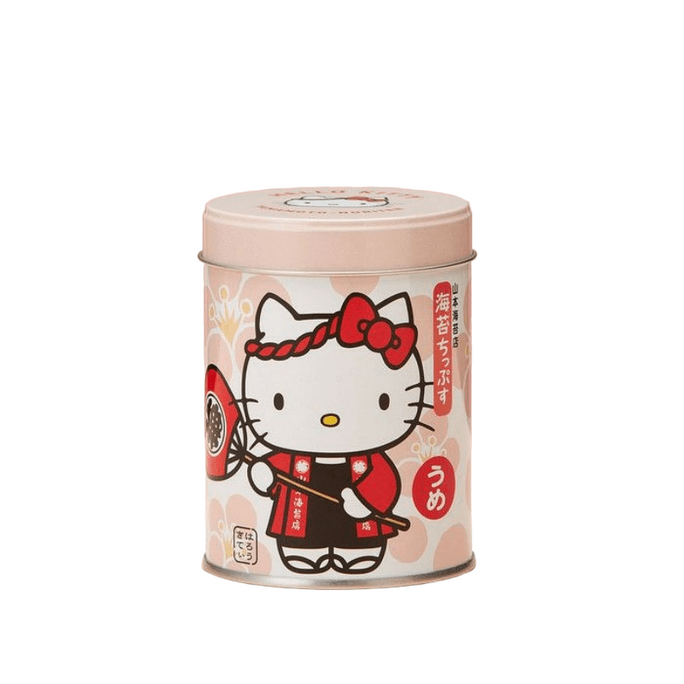 【日本直邮】 日本 山本海苔店 经典人气伴手礼 hellokitty 梅味海苔片 20g