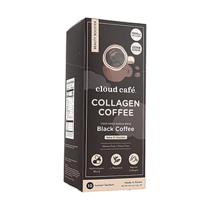 Cloud Cafe Black Coffee Collagen-Infused Beauty Booster 10 Packs