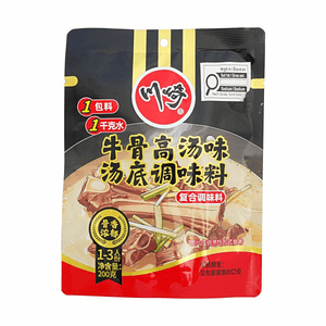 川崎火锅底料牛骨高汤味 200g【骨香浓郁】【醇厚高汤】