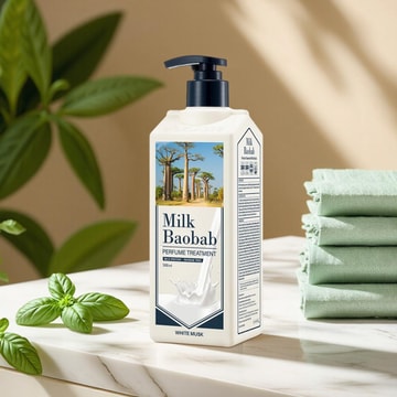 韩国MILK BAOBAB迷珂宝 罗勒花园护发素 500ml #White Musk 补水修护 拒绝干枯 抚平毛躁 清爽不粘腻  细软塌专研 枯草回春