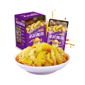 Old Jar Pickled Vegetables, Dining Companion, Crispy Snack, Small and Portable, Ready-to-Eat Pickled Vegetables, 25g*10 Bags