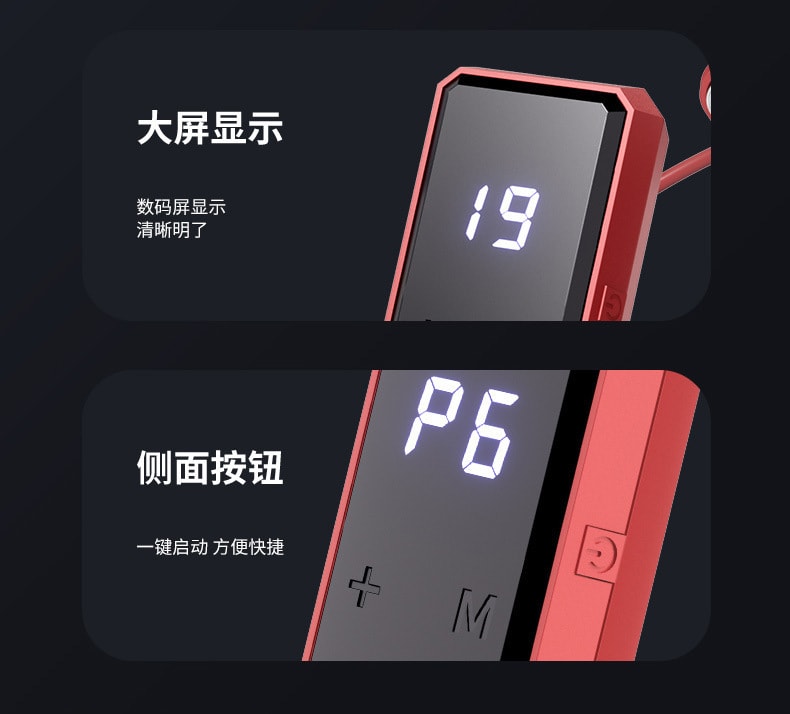【中國直郵】 晶雅家 TENS+EMS 雙脈衝頸椎按摩儀 6 模式 19 檔 + 三檔熱敷 92g 輕盈 辦公學生專用 紅色一台裝