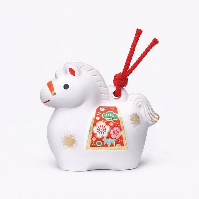 Yaoshi Kiln Brocade Auspicious Horse Year Ornament, Small Size (1 piece)