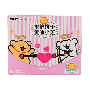 TALA'Sx线条小狗 抱抱饼干黄油小芝 黄油芝士味 108g 【法国Kiri芝士+总统牌黄油制作】【随机内含纪念相框】