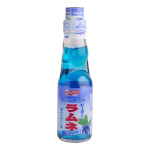 日本SHIRAKIKU 弹珠汽水 蓝莓味 200ml
