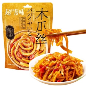 超友味 木瓜丝 鲜香辣爽 外表金黄内芯脆爽 料多味足 好吃停不下来 125g