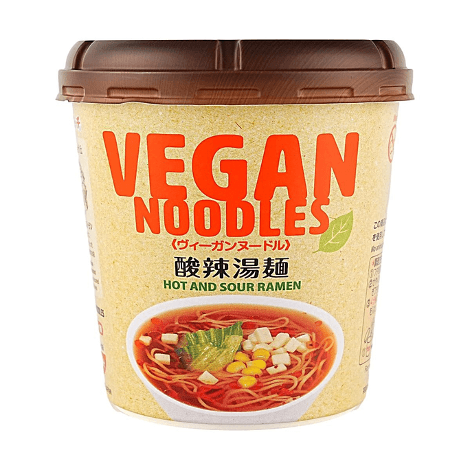 ヴィーガンヌードル ホットアンドサワーラーメン 1.97oz 【動物性原料不使用 スラタンメン】