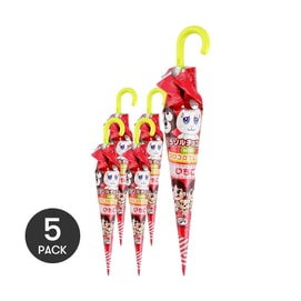 파로솔 초콜릿 롤리팝 딸기맛, 0.3온스 *5개입【5팩】