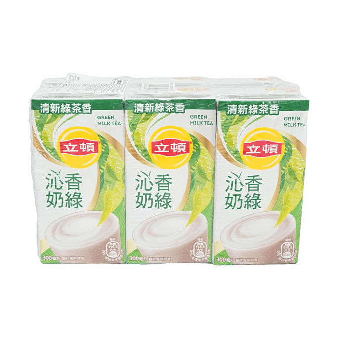 日本立頓 沁香奶綠 300ml*6【清新綠茶香】【絲滑口感】