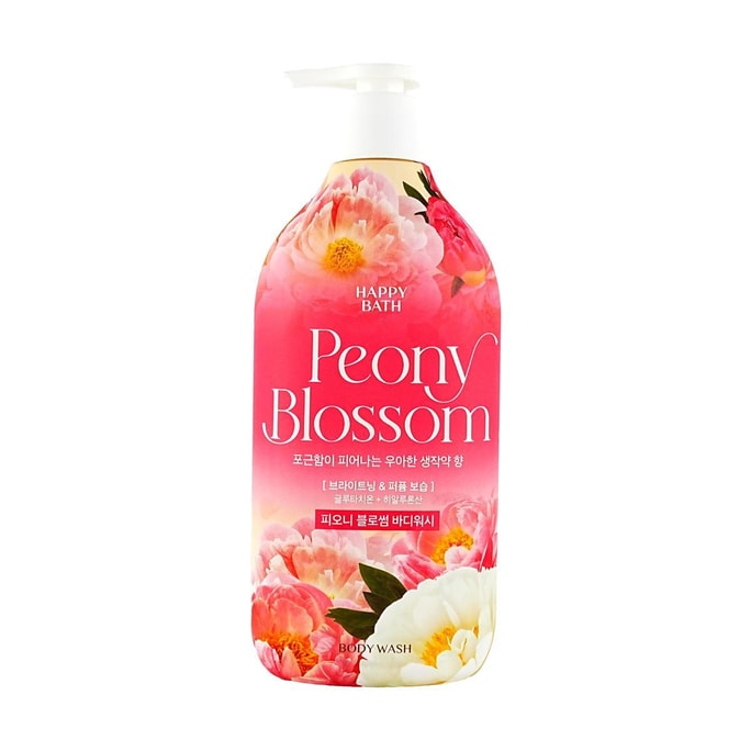 韓國愛茉莉HAPPYBATH 甜蜜花園沐浴露牡丹花香 900g