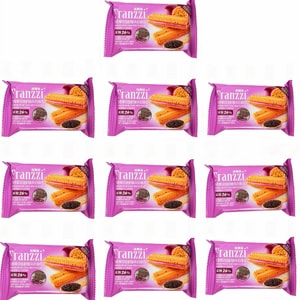 FRANZZI法丽兹 夹心曲奇 百香果奇亚籽味 10包 【减糖曲奇 轻甜新品】