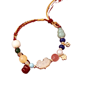 【中國直郵】 故宮淘寶 |多寶水晶手鍊手串瑪瑙博物館文創 多寶款 14-21cm