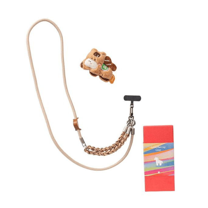 【中国からの直送】中国美術学院製、ポニーデザインが施されたカラフルな編み込みロープのクロスボディバッグ（幸運を象徴）（24×44×10cm）