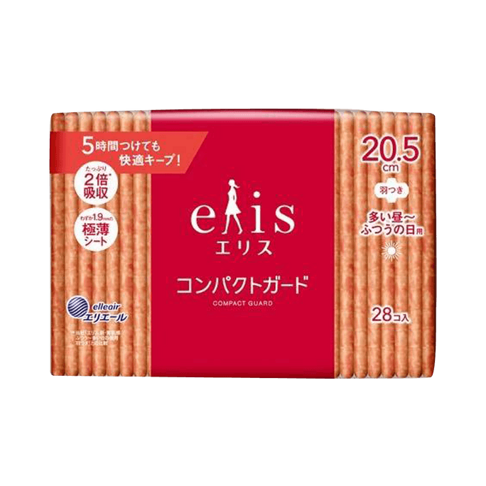 大王製紙 2倍吸収 極うす瞬間吸収 生理用ナプキン 多い時用 20.5cm 28枚 76g