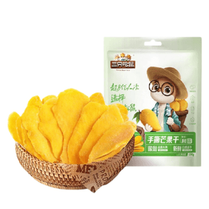【中国直邮】 三只松鼠 手撕芒果干超值休闲原果原切果干蜜饯零食250g*1袋
