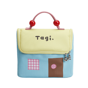 Smart House Waterproof Toiletry Bag - 25×15×30cm Cosmetic & Camera Organizer Yellow&Blue Style