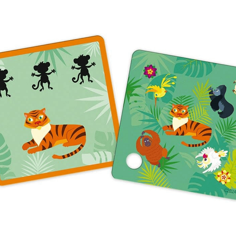 美国 MOM LOVES ME 丛林图片脑力激荡60个拼图3个难度级别 5岁+ 4