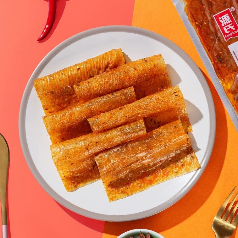 Spicy Soy Sheets  68g x 2 Bags  Nostalgic Childhood Snack  Irresistibly Savory & Spicy Classic Flavor 5