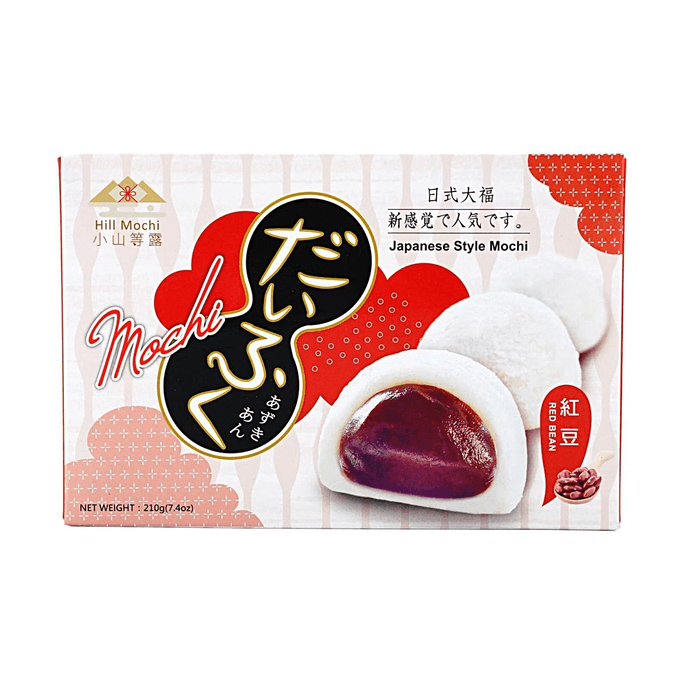 台湾小山等露 日式大福 红豆味夹心麻薯 210g